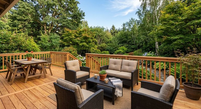 Wooden Patio Installation in Redmond, WA